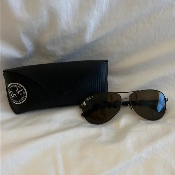 Ray-Ban | Accessories | Rayban Brown Aviator Sunglasses With  display picture 3